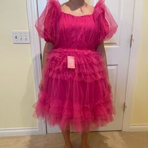 Hot pink brand new ivy city dress in M